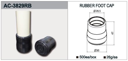 Gumowa końcówka typu AC-3829RB