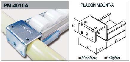 Uchwyt prowadnicy rolkowej typu PM-4010A