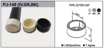 Wtyczka plastikowa zewnętrzna PJ-149BK