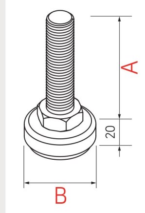 Śruba rektyfikacyjna typu AD-3010MRM - 1