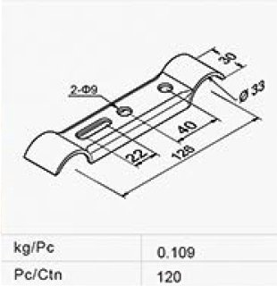 Wspornik łączący do kół z płytką MT-5109B - 2